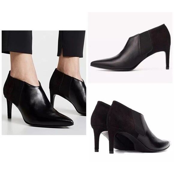 NWOB Rag & Bone Beha Chelsea Booties In Black Sz 38 (7.5) Heeled Italian Leather - Picture 2 of 16